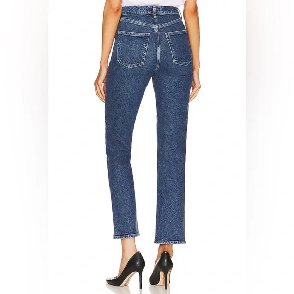 Agolde High Rise Stovepipe Jeans in Aspire - Picture 10 of 11